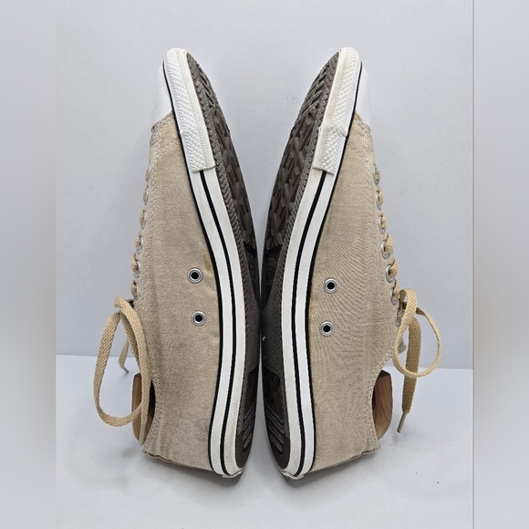 Converse | Chuck Taylor's All-Star tan canvas flat low-top sneakers | MENS 8.5 - Picture 9 of 11